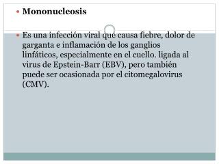 Mononucleosis