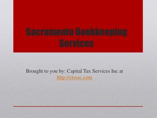 Sacramento Bookkeeping Services