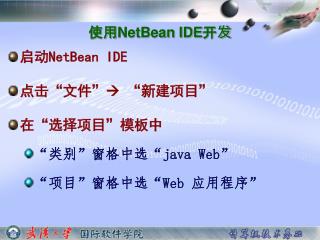 使用 NetBean IDE 开发