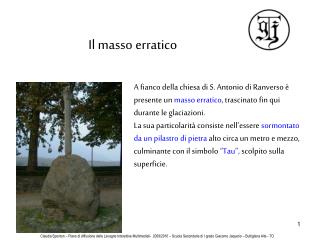 Il masso erratico