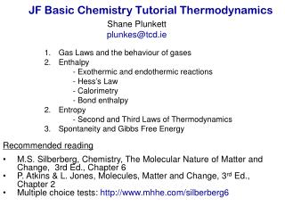 JF Basic Chemistry Tutorial Thermodynamics