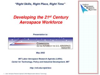 Developing the 21 st Century Aerospace Workforce