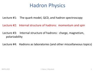 Hadron Physics