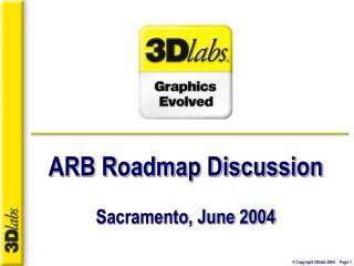 ARB Roadmap Discussion