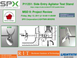 P11251: Side Entry Agitator Test Stand