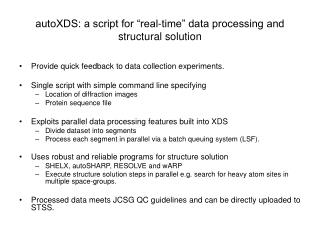 autoXDS: a script for “real-time” data processing and structural solution