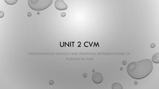 Unit 2 CVM