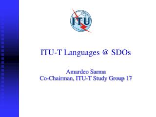 ITU-T Languages @ SDOs