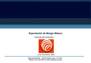 Exportación de Musgo Blanco