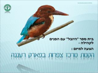 בית ספר &quot;היובל&quot; עם הפנים לקהילה - הצעה למיזם :