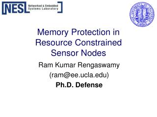 Memory Protection in Resource Constrained Sensor Nodes