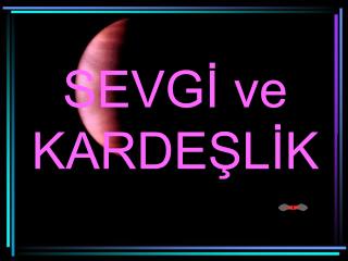 SEVGİ ve KARDEŞLİK