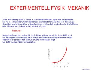 EXPERIMENTELL FYSIK	MEKANIK