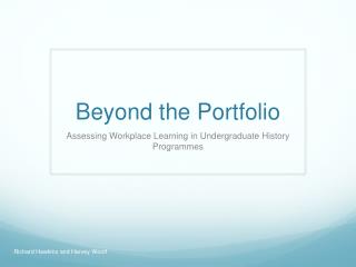 Beyond the Portfolio