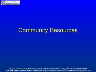 Community Resources