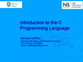 Introduction to the C Programming Language