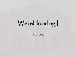 Wereldoorlog I