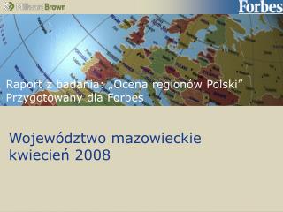 Województwo mazowieckie kwiecień 2008