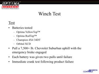 Winch Test