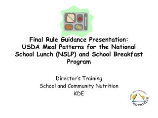 Director’s Training School and Community Nutrition KDE