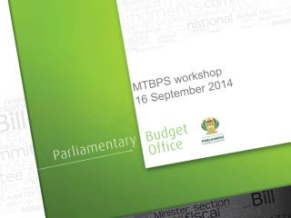 MTBPS workshop 16 September 2014