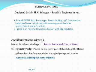 SCHRAGE MOTORS