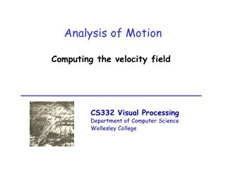 Analysis of Motion