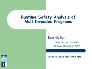 Runtime Safety Analysis of Multithreaded Programs