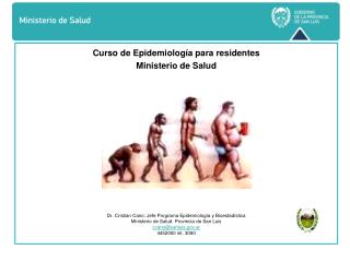 Curso de Epidemiología para residentes Ministerio de Salud EN SAN LUIS