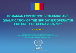 ROMANIAN EXPERIENCE IN TRAINING AND