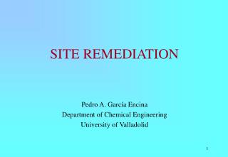 SITE REMEDIATION