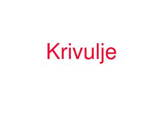 Krivulje