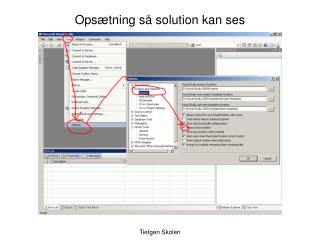 Opsætning så solution kan ses