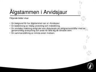 Älgstammen i Arvidsjaur