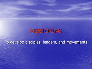 MENTORING