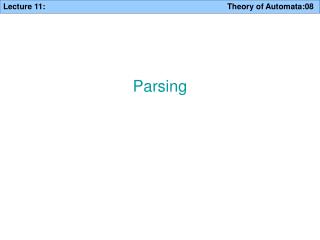 Parsing