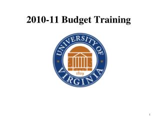 2010-11 Budget Training
