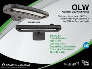 Introduction Product Overview Applications Marketing Tools Frequently Asked Questions Photometric Comparisons Related Pr