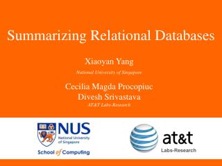 Summarizing Relational Databases