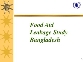 Food Aid Leakage Study Bangladesh