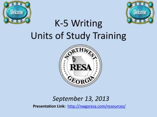 K-5 Writing Units of Study Training