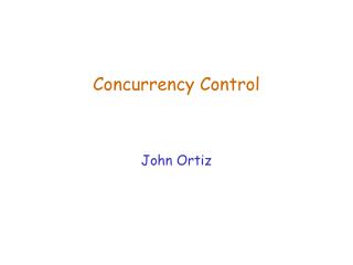 Concurrency Control