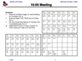 16:00 Meeting