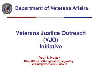 Veterans Justice Outreach (VJO) Initiative