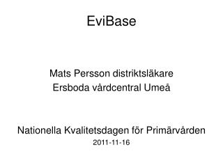 EviBase