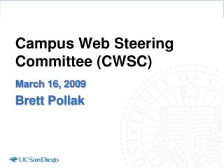 Campus Web Steering Committee (CWSC)