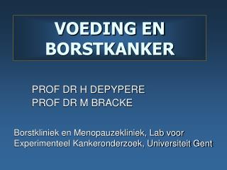 VOEDING EN BORSTKANKER