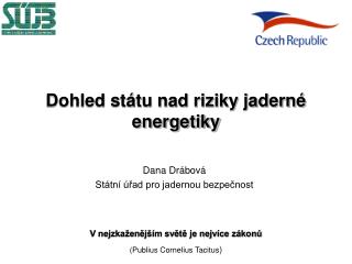 Dohled státu nad riziky jaderné energetiky