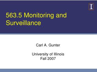 563.5 Monitoring and Surveillance