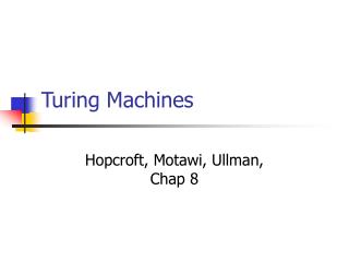 Turing Machines
